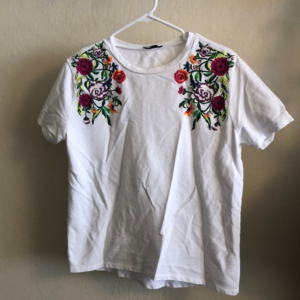 Zara floral t-shirt